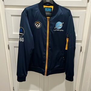 Vintage Vedic game bommer jacket in Navy!